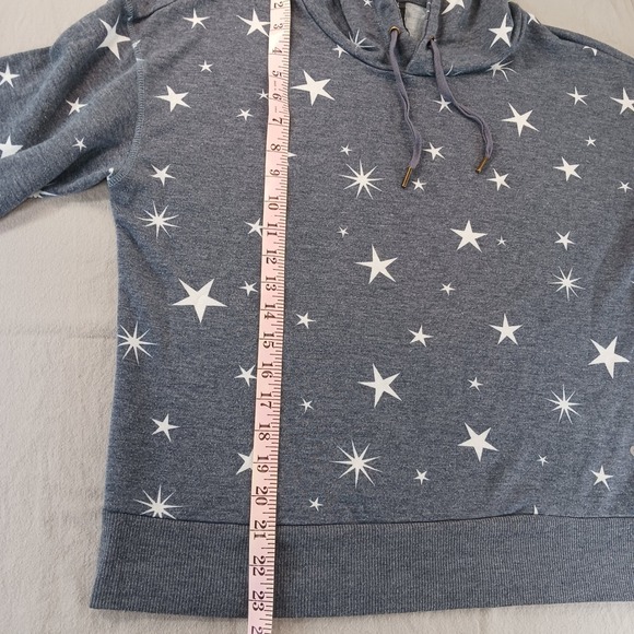 Wildfox Sweat Star Print Pullover Hoodie Casual Athleisure Loungewear - Picture 6 of 6